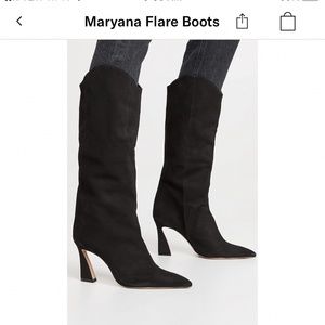 Schutz Maryana Flare Boots worn once